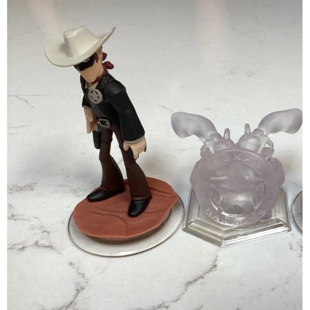 Disney Infinity Lot - 1.0 Character - LONE RANGER & Lone Ranger Playset Crystal
